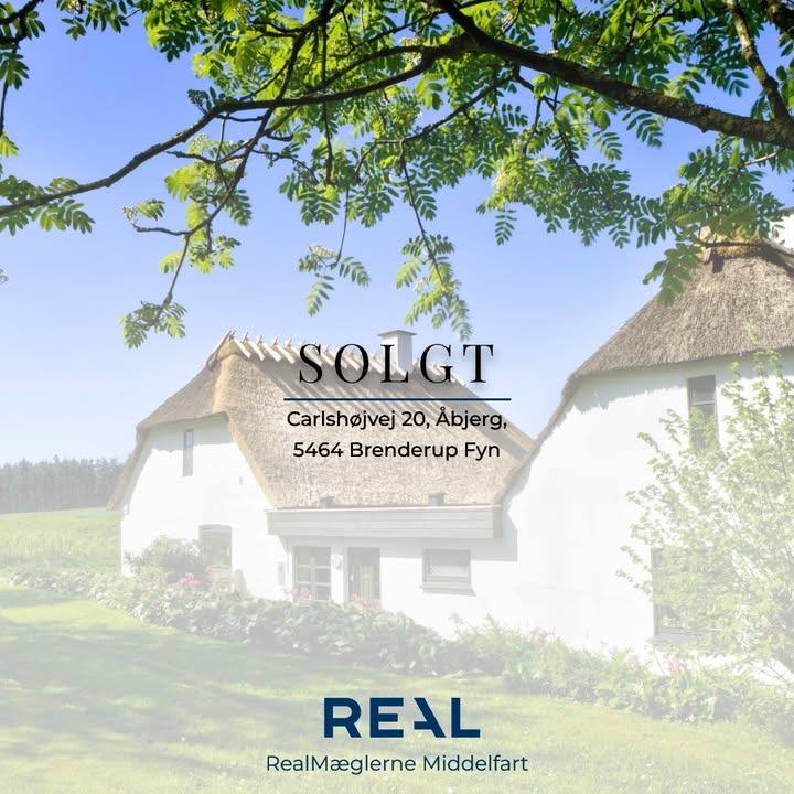 RealMæglerne Middelfart sælger ejendom på Carlshøjvej i Brenderup Fyn