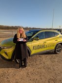 Kudahls Køreskole ønsker Celine tillykke med bestået køreprøve