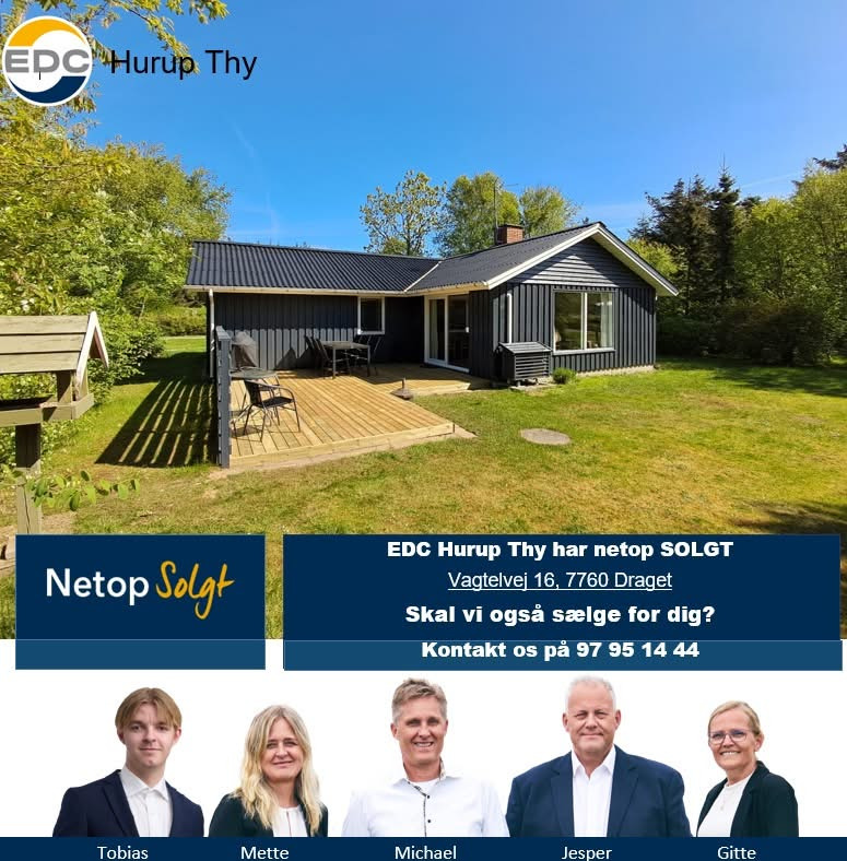 EDC Hurup Thy sælger ejendom på to uger og tilbyder gratis salgstjek