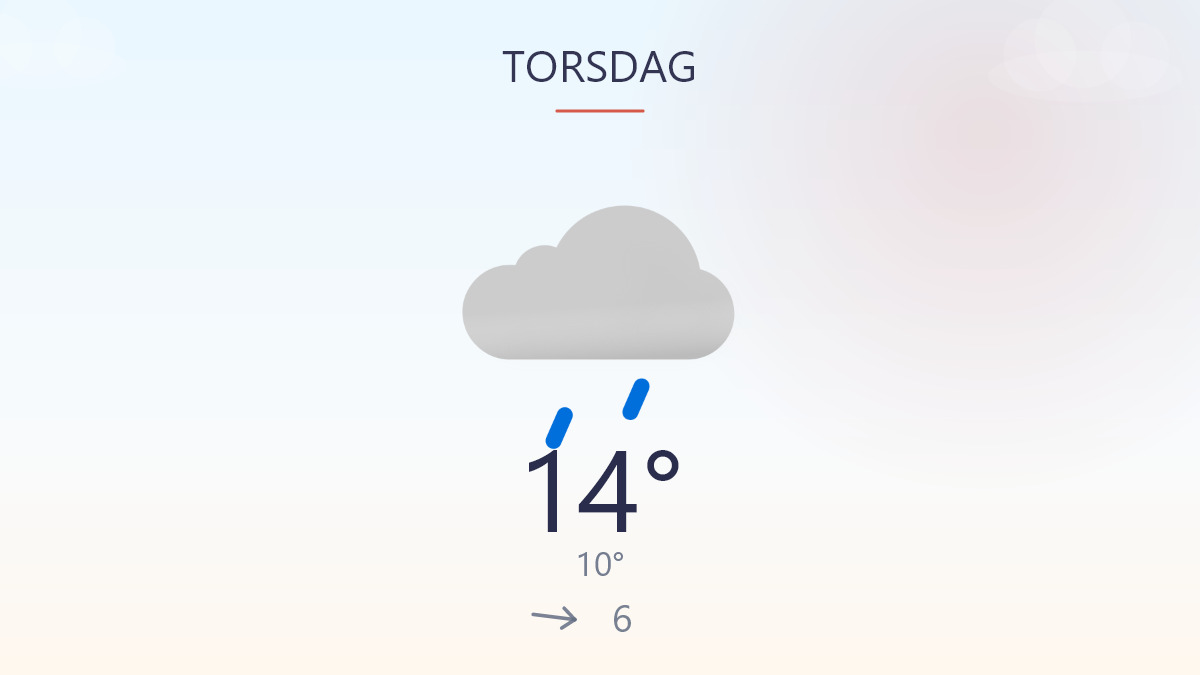 Lun dag med småregn og lidt bid i luften
