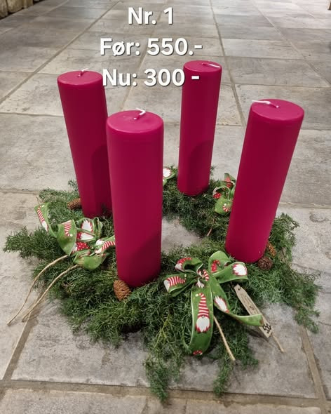 Fynbogården Blomster ApS tilbyder nedsatte adventskranse til 2. søndag i advent