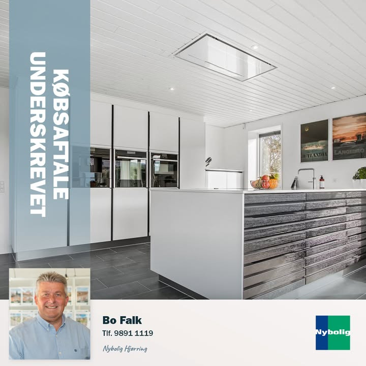 Nybolig Hjørring v/Morten Hove fejrer ny underskrevet købsaftale og tilbyder gratis salgsvurdering