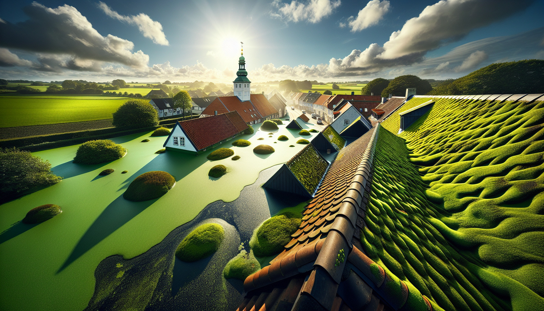 Forebyg tagproblemer i god tid - hvorfor husejere bør holde øje med alger