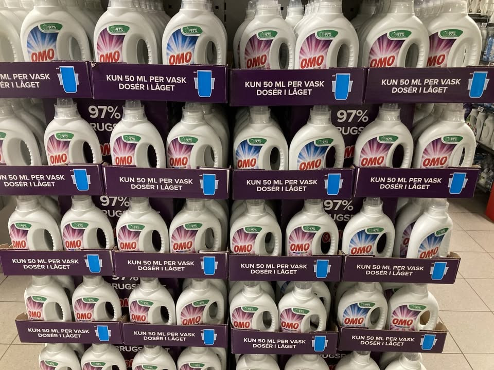 Spar Nørrebro Hjørring tilbyder Omo vaskemiddel til lav pris