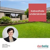 Danbolig Hjørring underskriver købsaftale på Kærsangervej 1