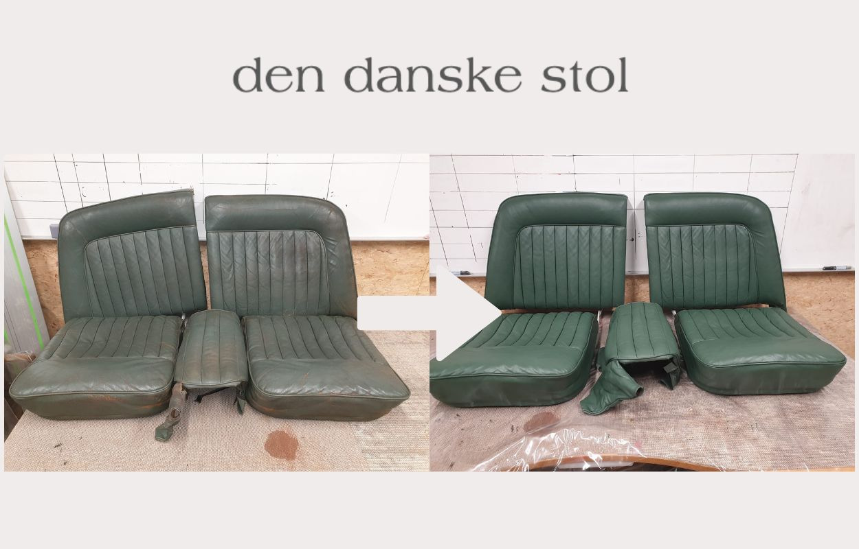 Gammelt jaguar-interiør får nyt liv hos den danske stol