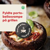 Grillede fyldte portobellosvampe fra SPAR Skallerup A/S