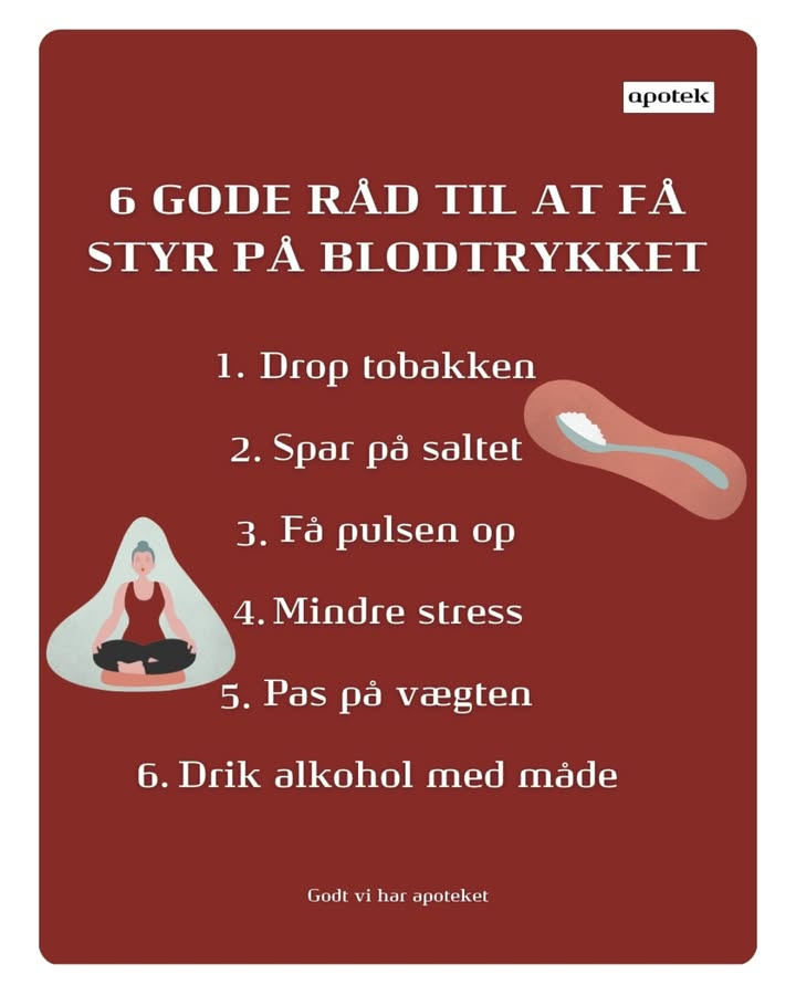 Sådan får du styr på dit blodtryk: Vejlby Apotek giver gode råd