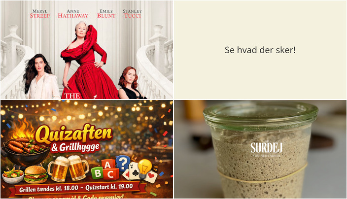 Filmforevisning, quizaften og surdejskursus - Ugen byder på alt det og mere i Vig!