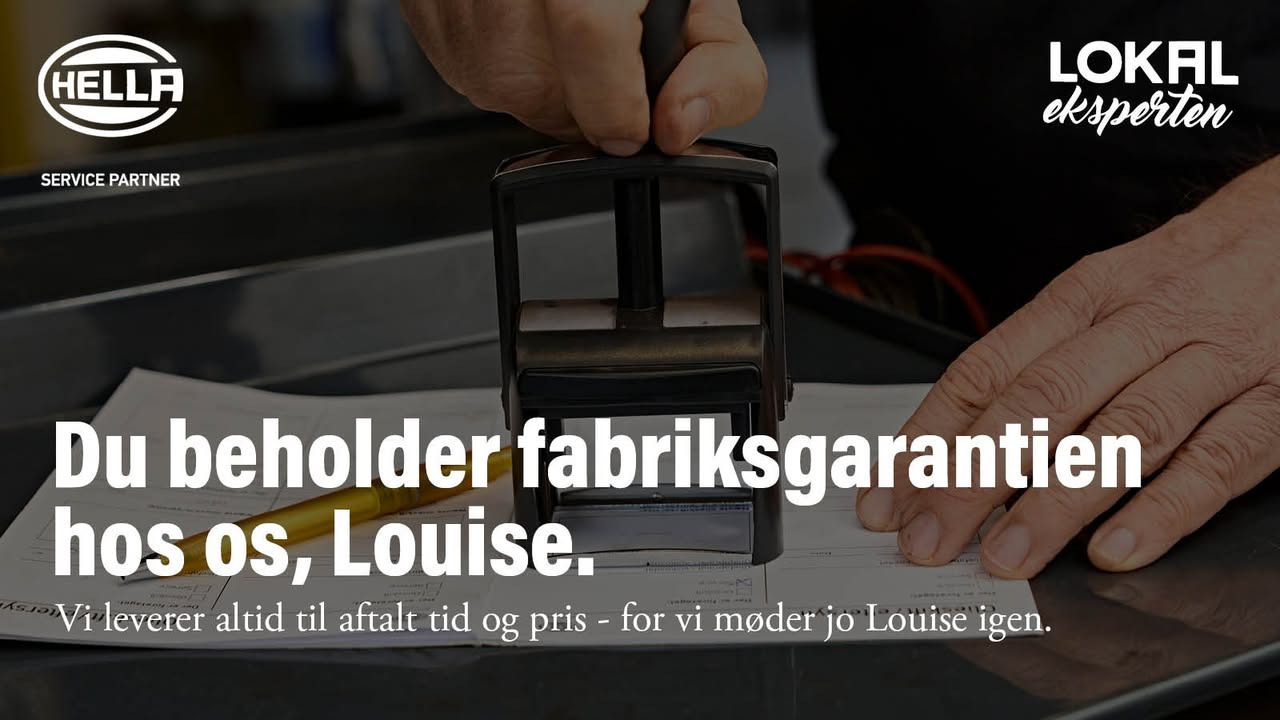 VESTERKJÆR AUTO sikrer din fabriksgaranti med professionel service