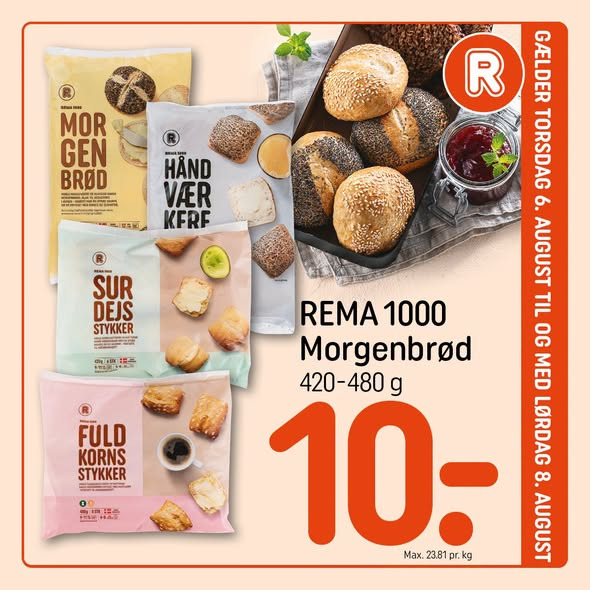 Rema 1000 Rosenkrantzgade har weekendtilbud til og med lørdag