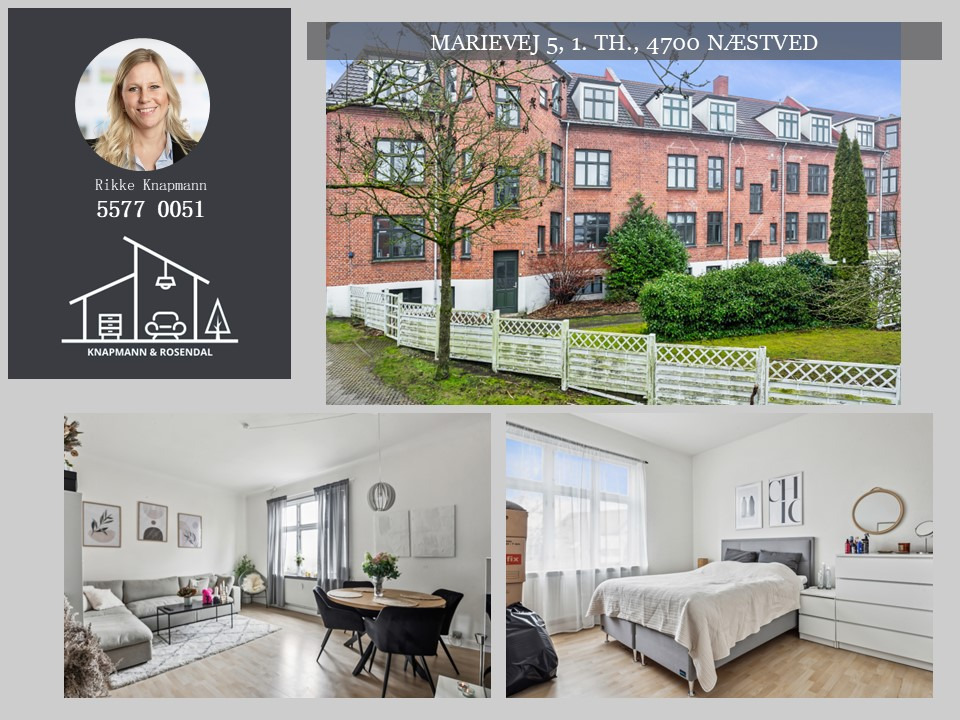 Bynær 2-værelses lejlighed med udlejningstilladelse fra Knapmann & Rosendal ApS