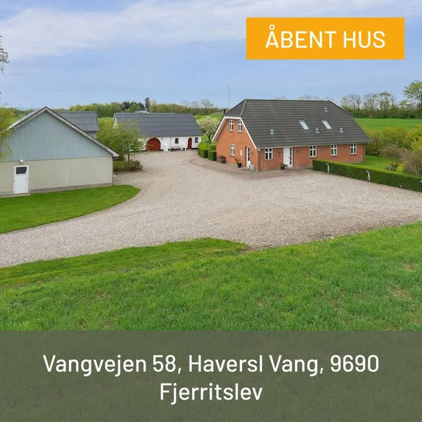 Mæglerhuset Asger Larsen inviterer til åbent hus i Fjerritslev området på søndag
