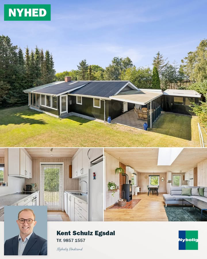 Charmerende fristed i naturen: Nybolig Hadsund præsenterer skønt fritidshus tæt på kysten