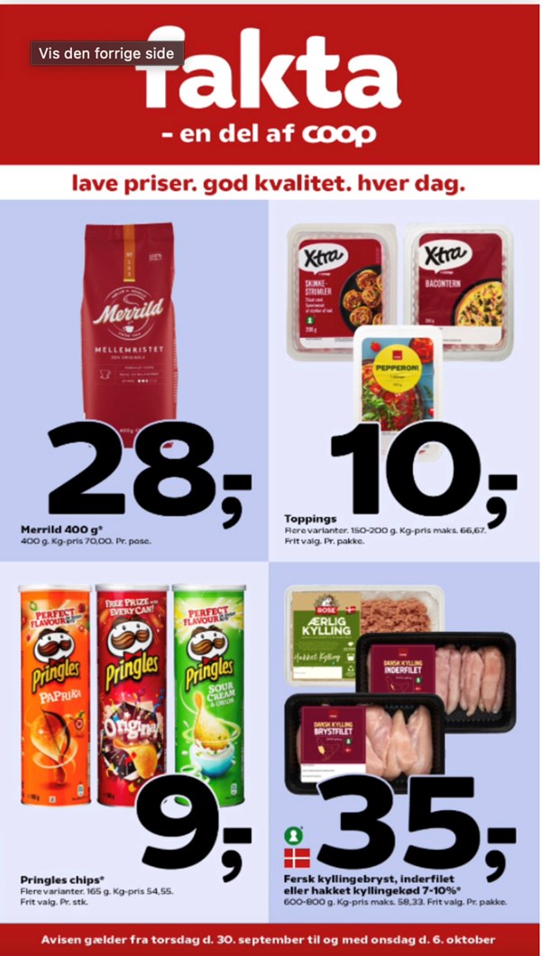 Bøde Ansøgning Margaret Mitchell Næste uges tilbud på dagligvarer | VORES Frederiksberg