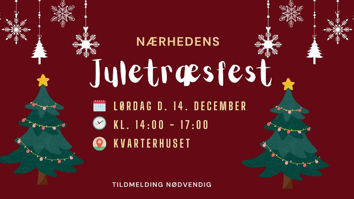 Magisk juletræsfest i Nærheden