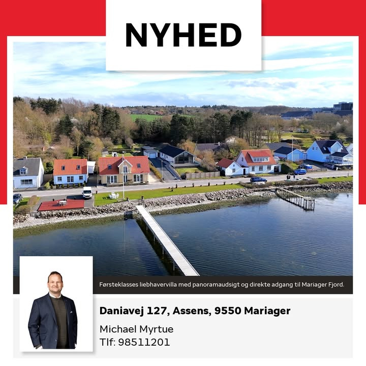 Fantastisk liebhavervilla med fjordudsigt ved Mariager fjord til salg hos home Hobro