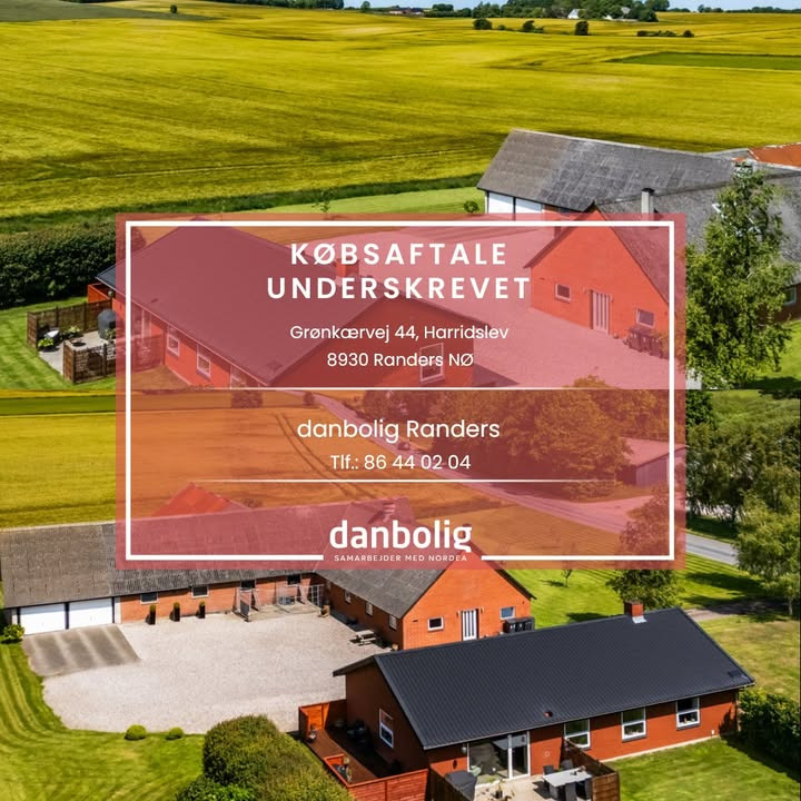 Danbolig Randers formidler købsaftale på Grønkærvej 44 i Harridslev