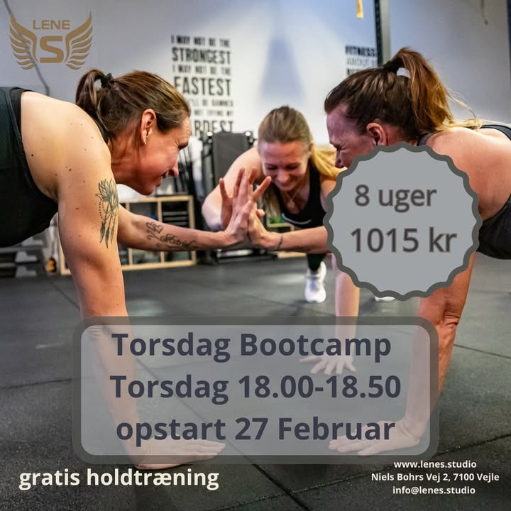 LeneS inviterer til torsdags bootcamp med fokus på fællesskab og personlig udvikling i uge 9