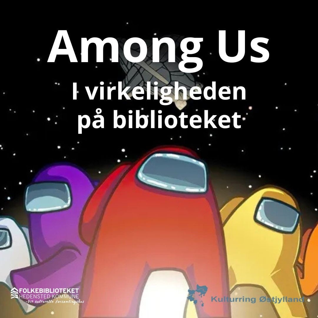 Spil Among Us i virkeligheden på Hedensted Bibliotekerne