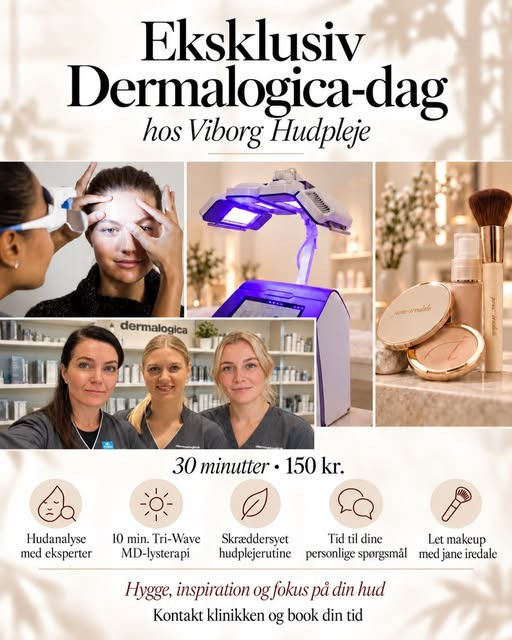 Viborg Hudpleje inviterer til personlig hudanalyse med eksperter fra Dermalogica og Jane Iredale