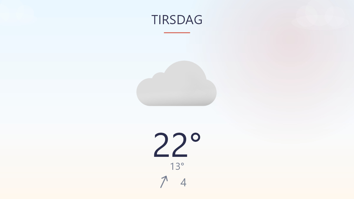 Sol over dagen, men morgenen bider lidt