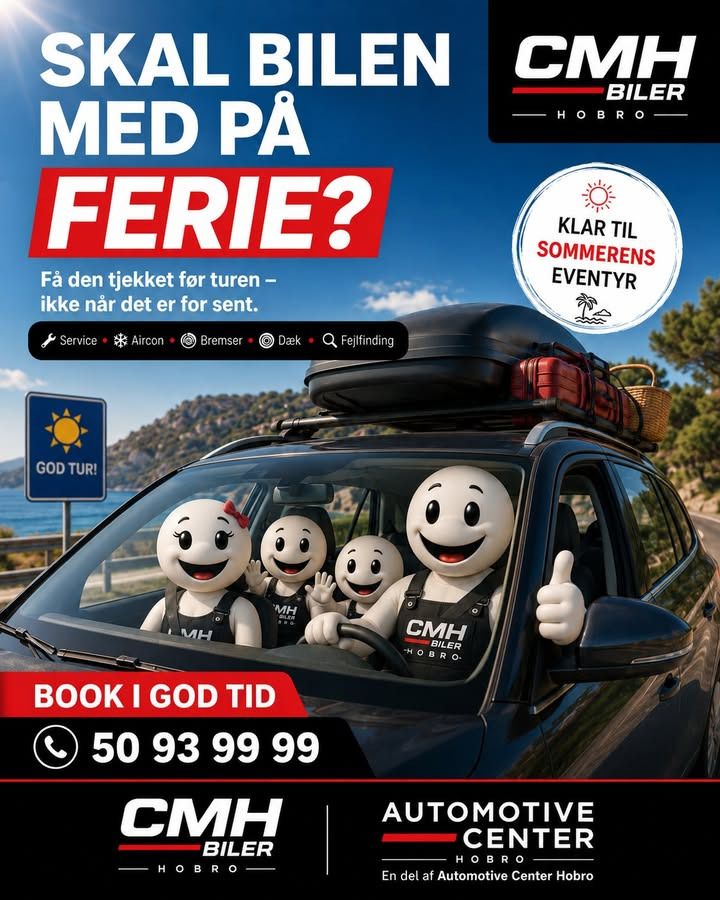 Oscar Biludlejning opfordrer til at få bilen tjekket før ferien