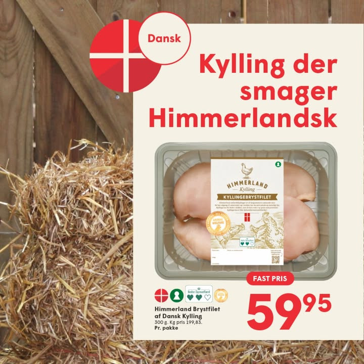 SPAR SKALLERUP A/S fremhæver 100% dansk Himmerland velfærdskylling i ugens avis