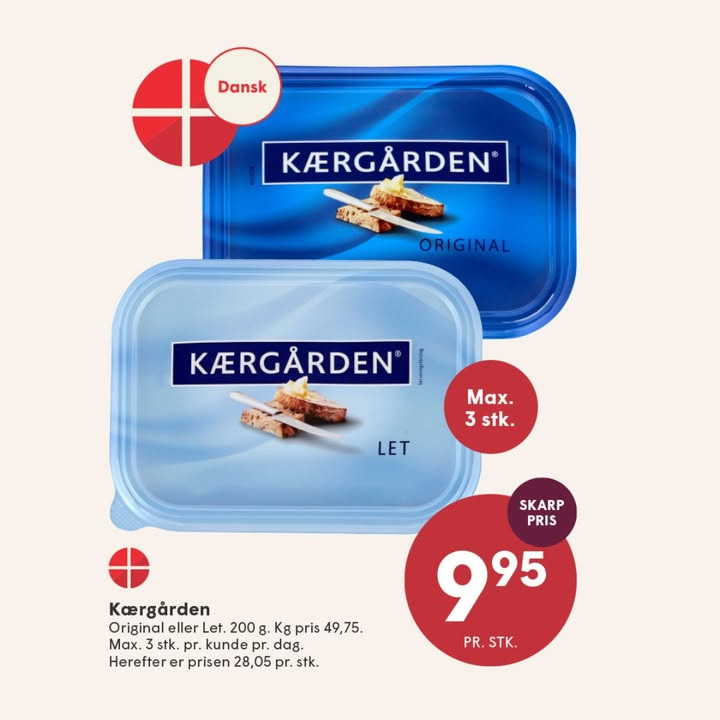 Spar SKALLERUP A/S tilbyder skarpe priser på Kærgården til din indkøbsliste