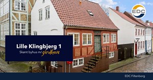 Historisk byhus fra 1793 med unikke detaljer til salg i Haderslev