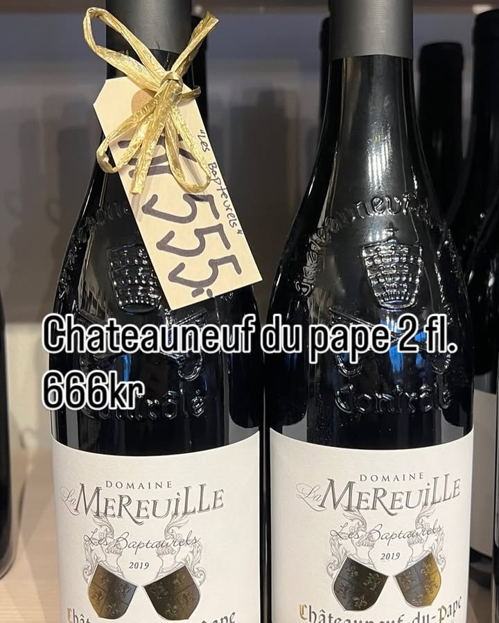 Den gode vino anbefaler Chateauneufdupape som den perfekte vin til andemiddagen