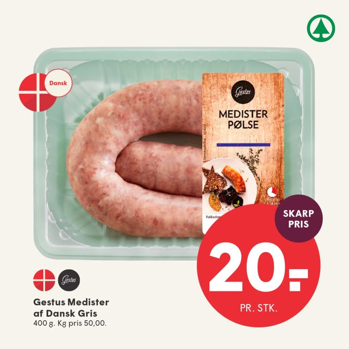 Spar Skallerup A/S tilbyder dansk medister til skarp pris i uge 26