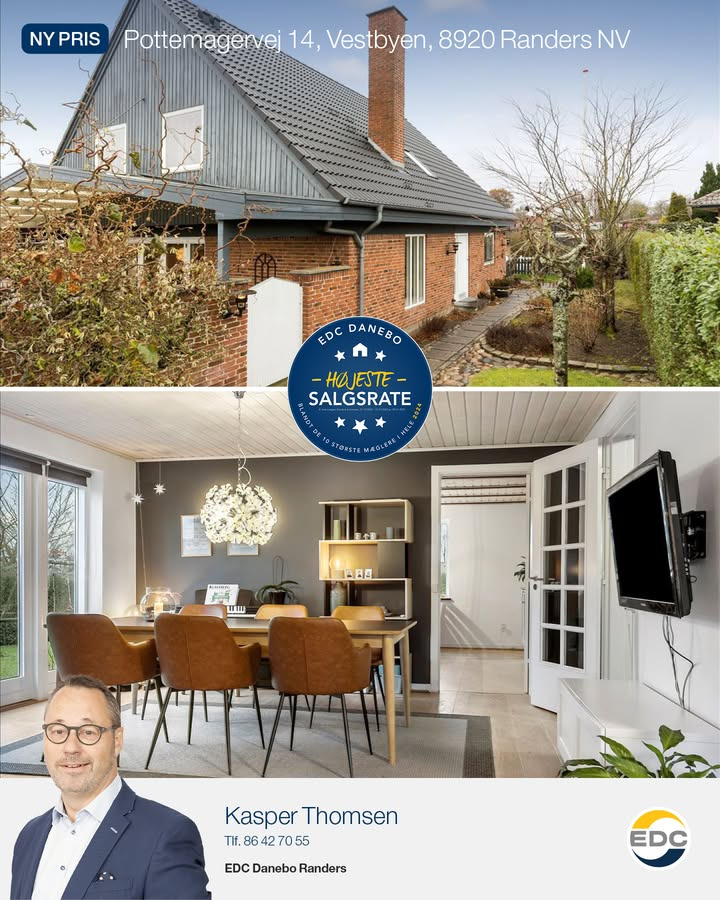 EDC Danebo annoncerer ny pris på villa i Randers NV