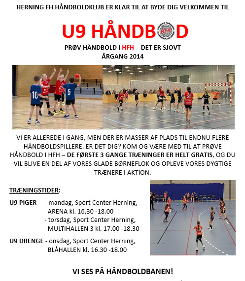 Skal du i gang med at spille håndbold i Herning FH?