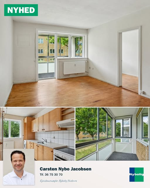 Spændende lejlighed på Næsborgvej med muligheder hos Nybolig Hvidovre