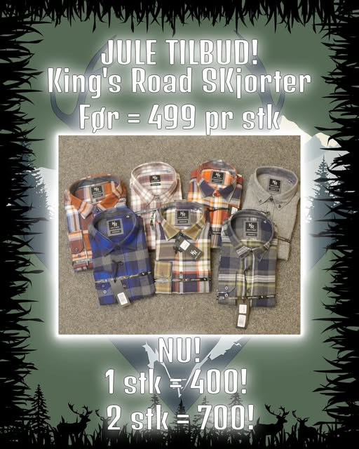 Thy Outdoor lancerer King's Road skjorter i størrelser fra Small til 4XL