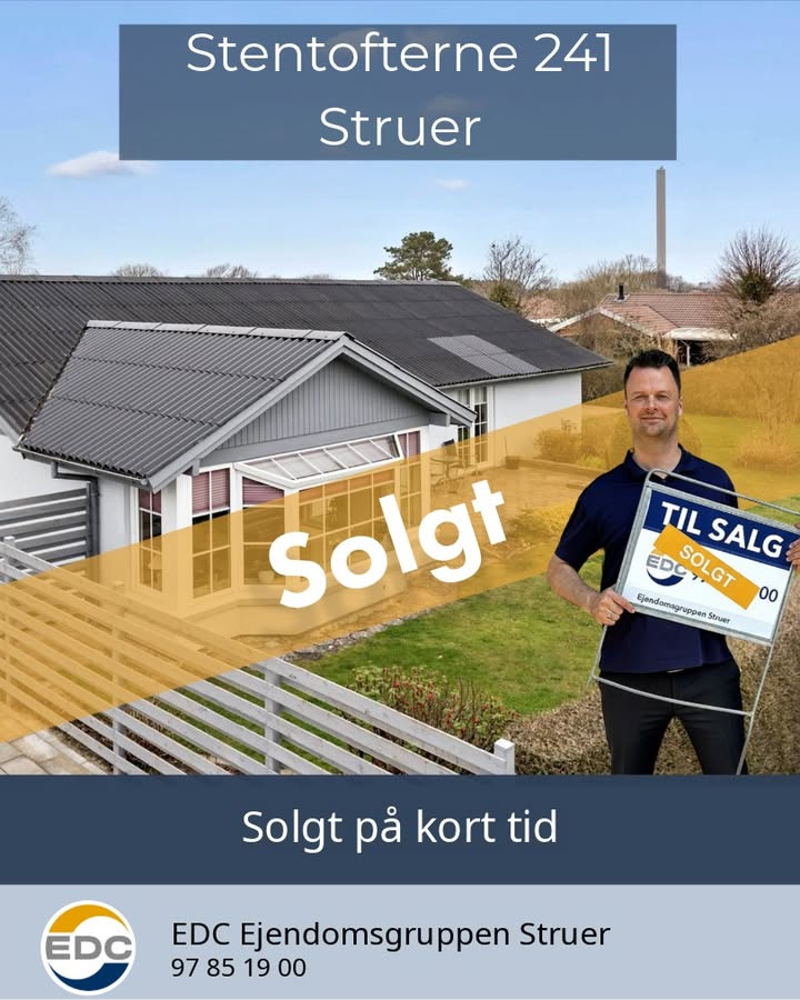 EDC Ejen­doms­grup­pen Struer har solgt Stentofterne 241 på kort tid