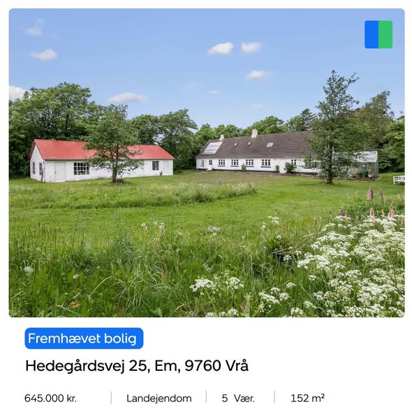 Nybolig Brønderslev & Vrå præsenterer landejendom på 152 m2 nær naturskønne Vrå
