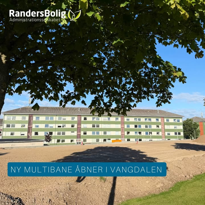 RandersBolig inviterer til åbning af Vangdalens nye multibane på fredag