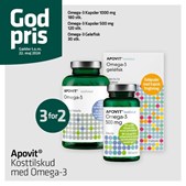 Apovit tilbyder 3 for 2 på Omega-3 kosttilskud for at fremme hjerte-, hjerne- og synsfunktioner