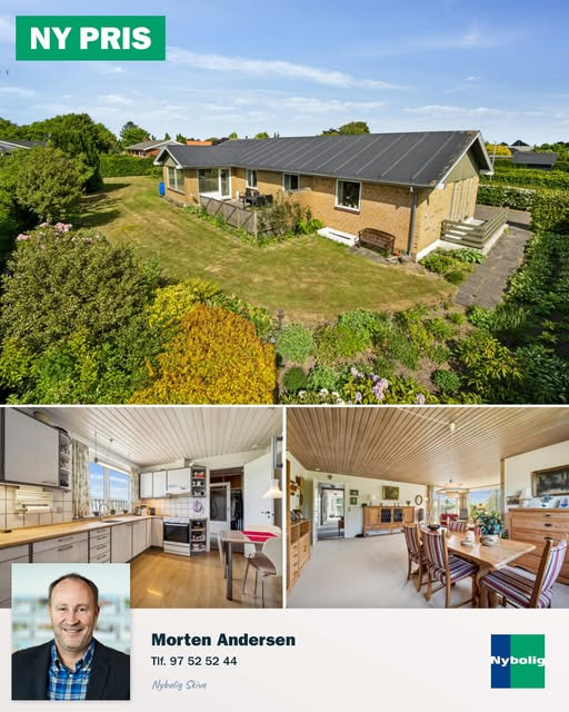 Nybolig Skive I/S annoncerer ny pris på familievenlig villa i Resen