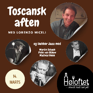 En festlig aften med vin, mad og jazz på Høloftet