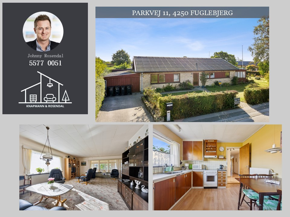 Knapmann & Rosendal ApS har prisbillig 60'er villa til salg i Fuglebjerg