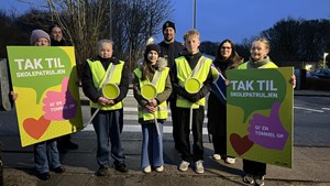 Rismølleskolens skolepatrulje blev hyldet for deres indsats: Send dem et smil og en tommel op
