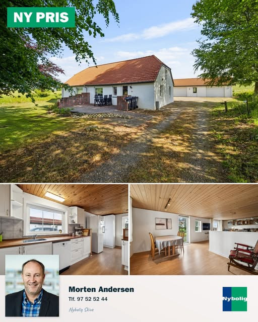 Nybolig Skive I/S sænker prisen på charmerende landejendom nær byen