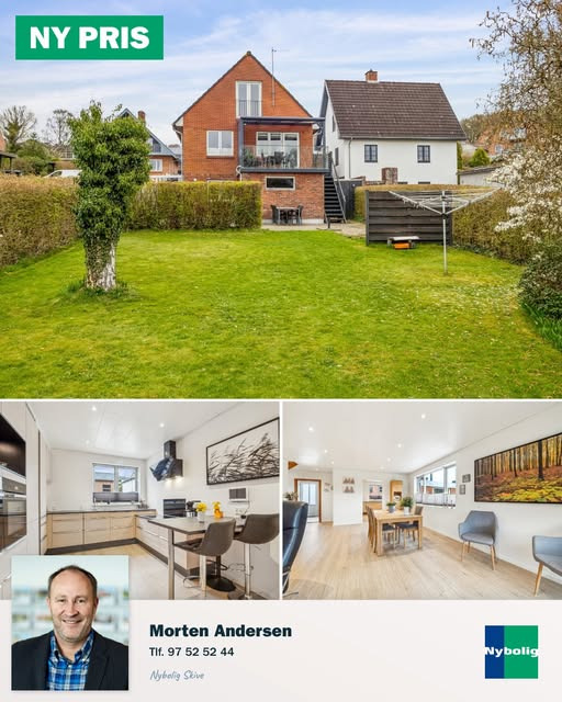 Nybolig Skive I/S annoncerer ny pris på charmerende rødstensvilla i Skive