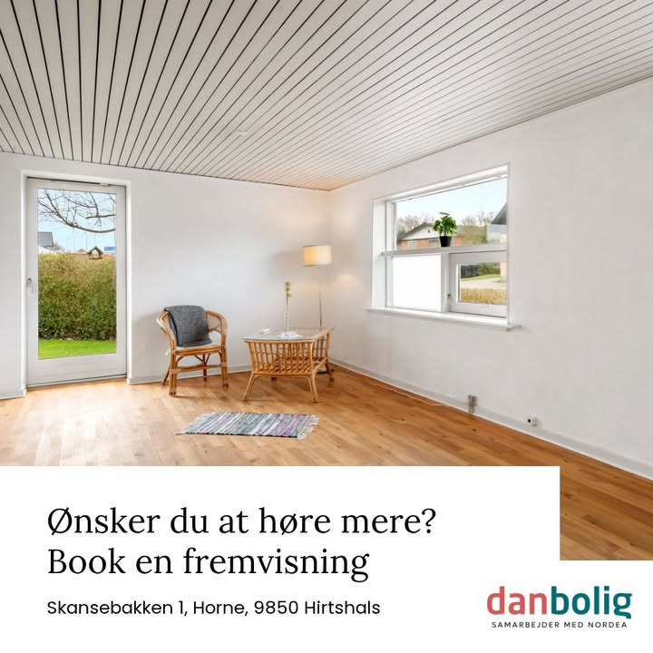 Danbolig Hjørring præsenterer energieffektivt hjem med have i Horne