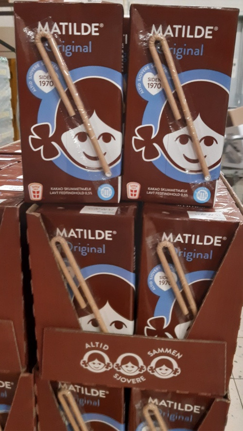 Meny Randers tilbyder Matilde kakaomælk til spotpris: 10 x 0,5 liter for kun 69,95 kr.   