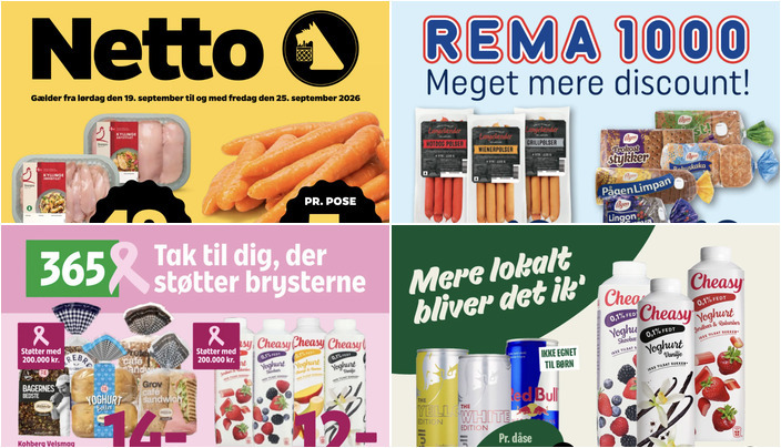 Friske tilbud: Danske gulerødder til kun 5 kr. og Langelænder pølser til 10 kr.