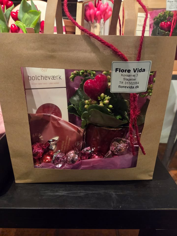 Flore Vida tilbyder Valentins gaveposer til nedsat pris